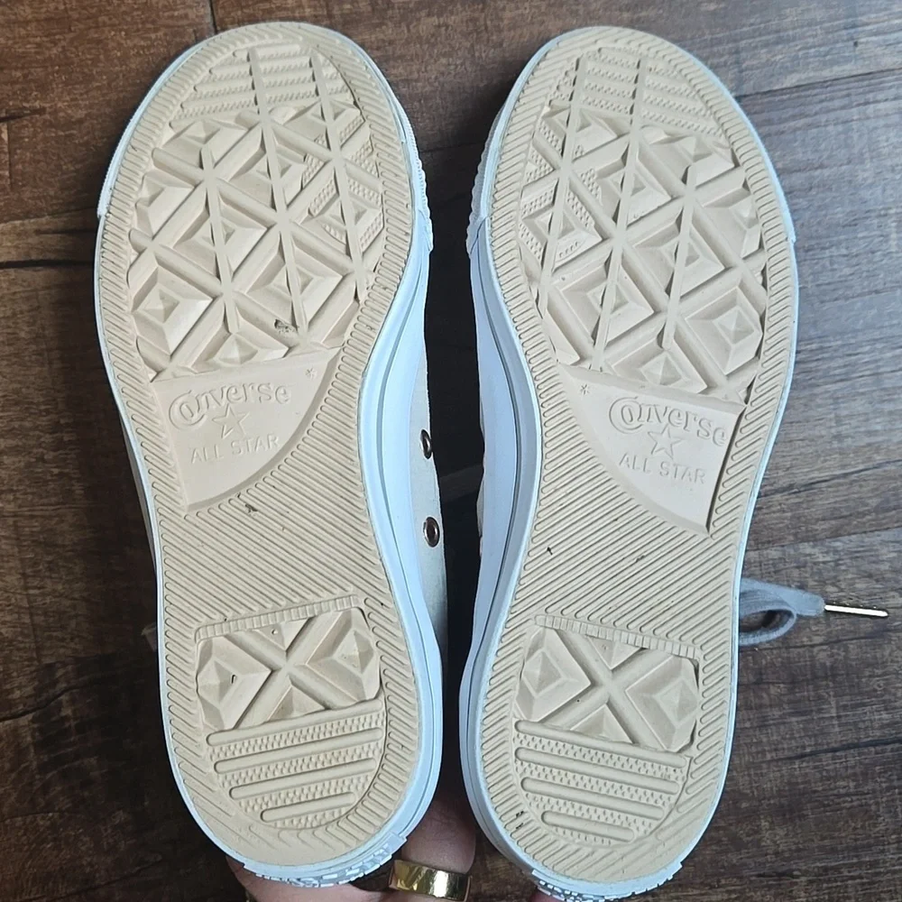 Converse Chuck Taylor All Star Hi-Top Sneakers – Papyrus/White/Dolphin Snakeskin - Picture 6 of 7